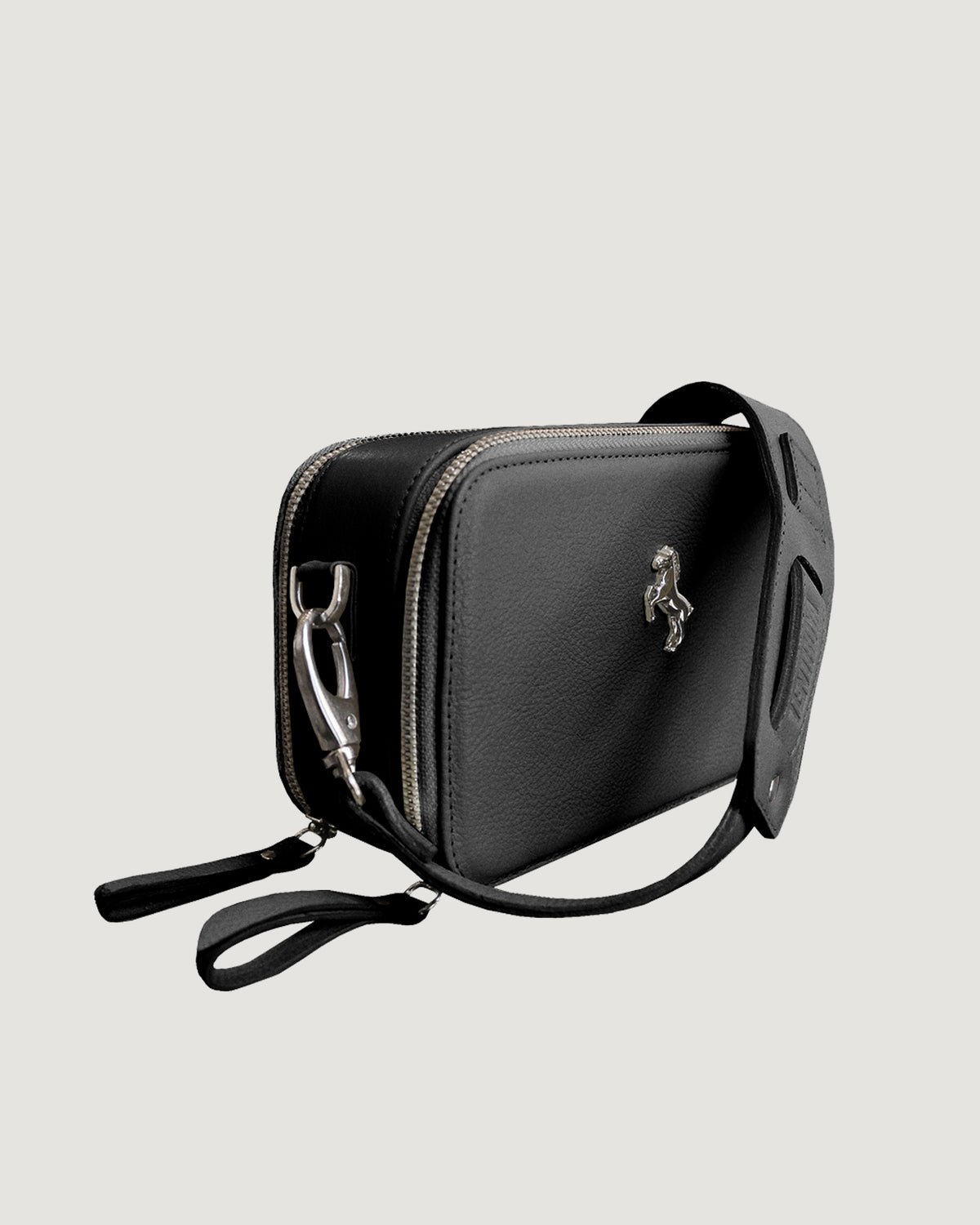 Cartera Mini Skye Negro de perfil